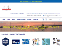 Tablet Screenshot of lightshipmarineoutfitters.com